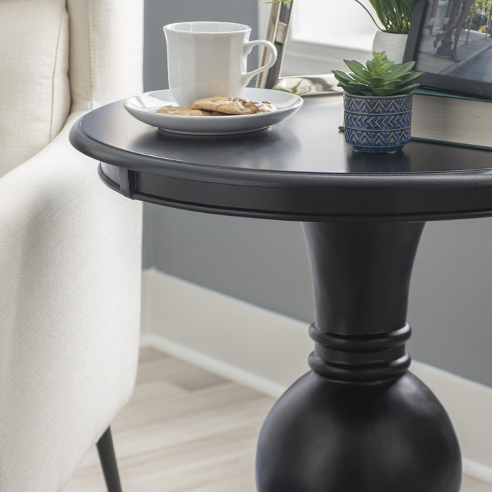 Table d’appoint ronde Adeline - noire