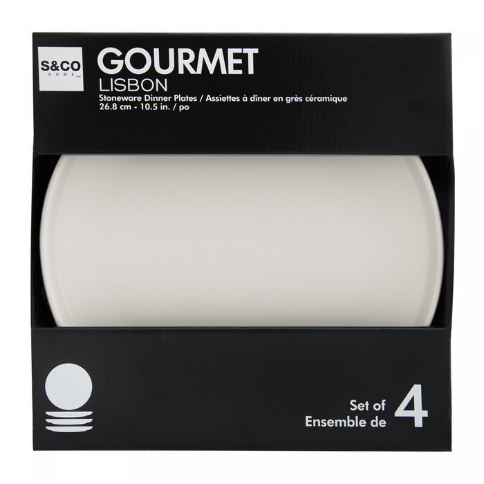 S&Co Gourmet Lisbon Assiettes a Diner en Gres