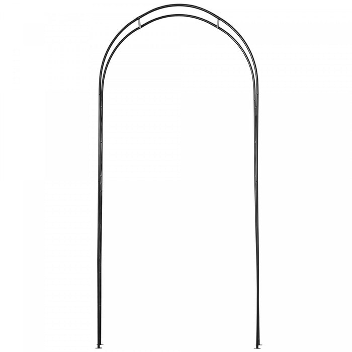 Outsunny Arche De Jardin Treillis En Metal Pour Tonnelle De Patio, Noir
