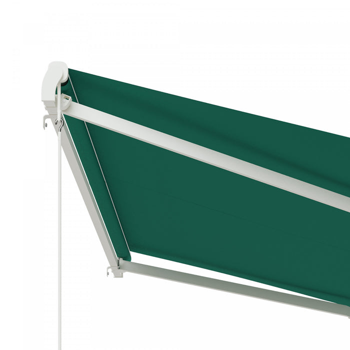 Outsunny Auvent Retractable Electrique 10' X 8' Avec Telecommande, Cafe
