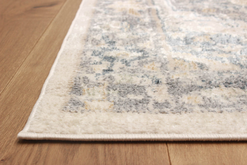 Carpette longue Bijara bleue - 2 pi 8 po x 8 pi 2 po 