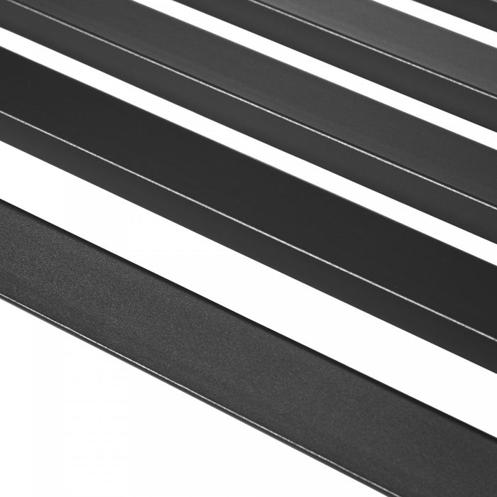 Outsunny Banc D'exterieur 2 Places, Banc De Jardin En Metal, Noir