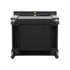 Aspen Nightstand Set of 2 with Drawers and Open Shelves, Black | Aspen Lot de 2 Tables de Nuit avec Tiroirs et Etageres Ouvertes, Noir