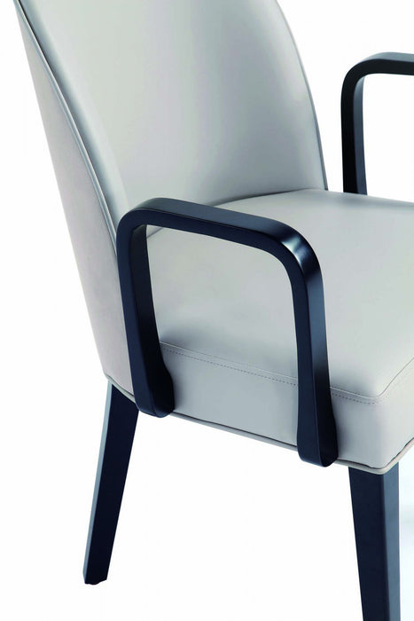 Ensemble de 6 chaises de salle a manger Hillman Modern en gris clair