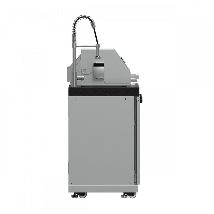 Cuisine d'exterieur Bulnes – BBQ en acier inoxydable de 60 000 BTU et comptoirs noirs – FODKT2506BLK