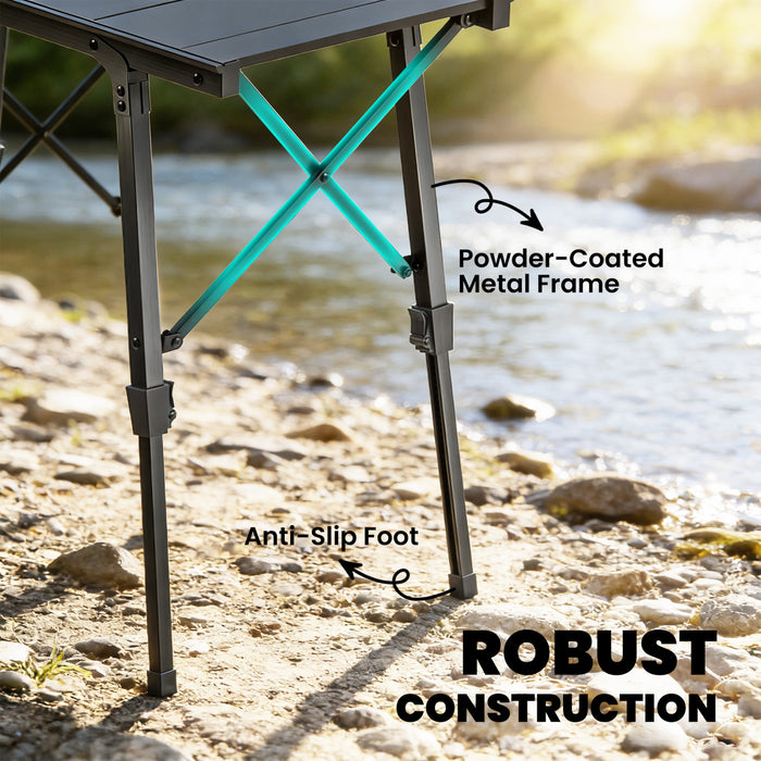 Outsunny Table de Pique-nique Pliante avec Plaques Amovibles pour Exterieur