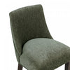Beever Modern Chenille Wood Upholstered Barstool in Forest Green | Tabouret de bar moderne Beever en bois avec revetement en chenille vert foret