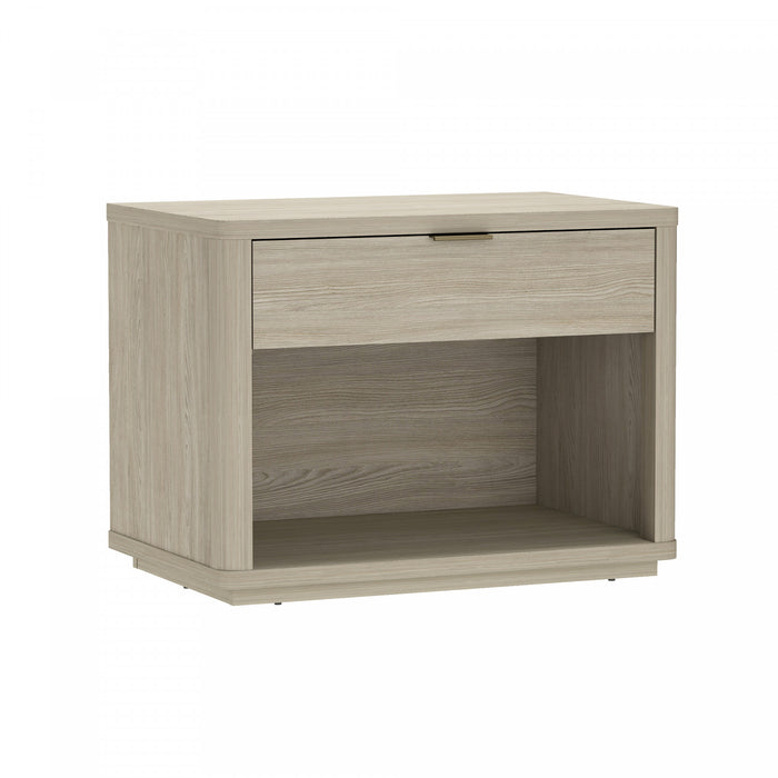 Table de nuit Evelyn Moderne 32\" en naturel (1 tiroir)