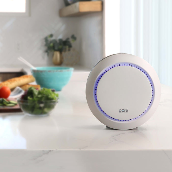 Purificateur d’air de table PureZone Halo avec filtre HEPA véritable - CA-PEAIRDSK