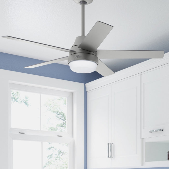 Ventilateur de plafond Aerodyne avec luminaire - Gris