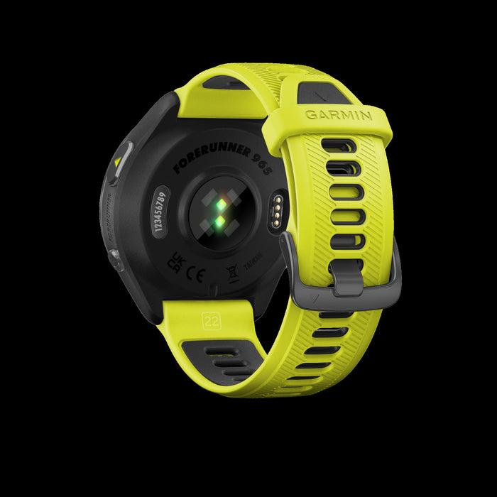 Garmin Forerunner® 965 Montre Gps Intelligente - Suivi De Fitness Avec Gps Multi-bande - Jaune Amp