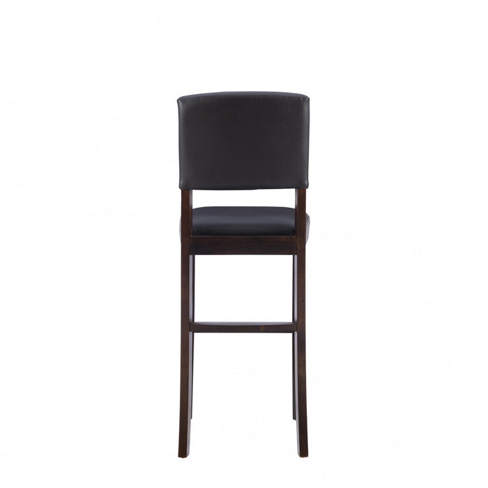 Tabouret bar Monaco en similicuir - espresso