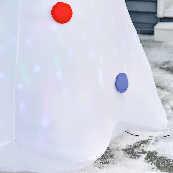 Homcom Sapin De Noel Gonflable Blanc