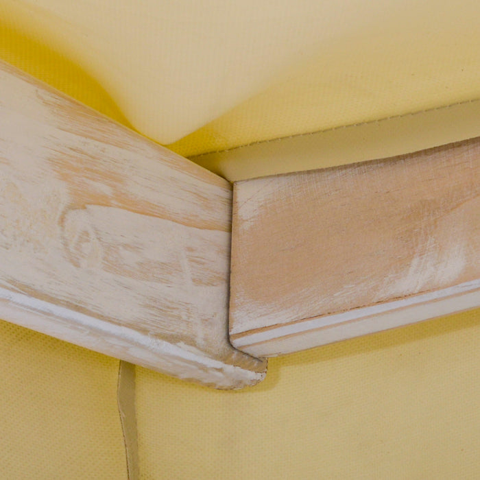 Outsunny Balancelle De Jardin 2 Places Avec Support, Auvent Et Coussin, Banc De Balancoire En Bois Pour L'exterieur