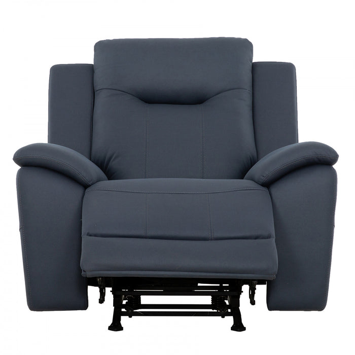 Fauteuil bercant inclinable electrique Sutton de 42 po rembourre - Bleu