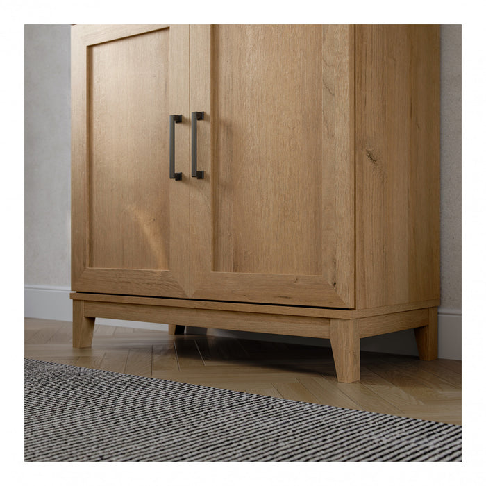 Modulr Armoire D’appoint A 1 Tablette Reglable – Chene Naturel