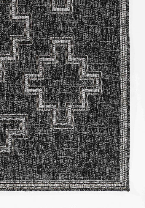 Tapis Transitionnel Esina 5'3\" x 7'0\" en Noir
