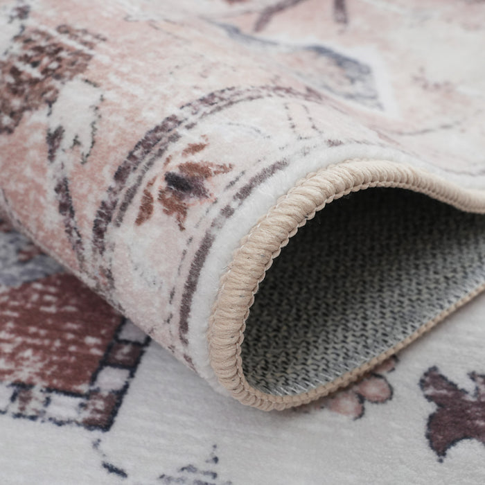 Tapis Rustique Lavable Et Antiderapant A Poils Ras 5'x7'