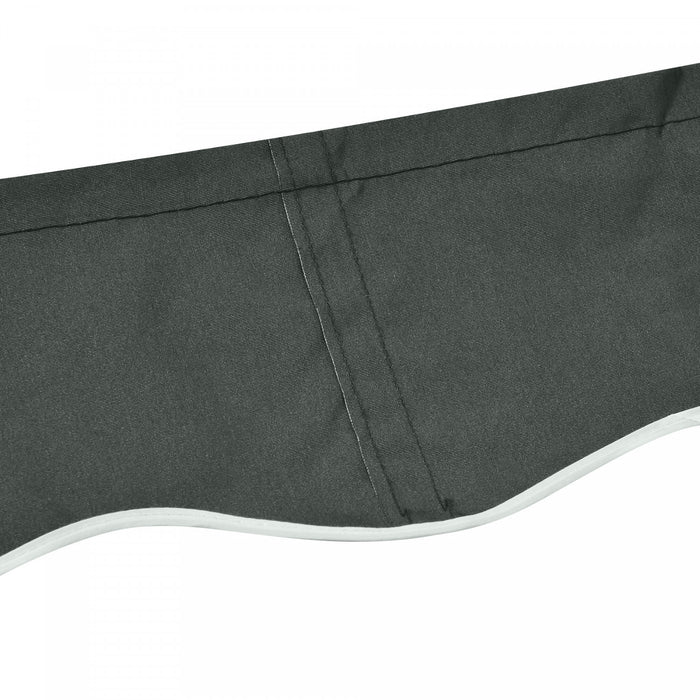 Outsunny - Toile De Remplacement Pour Auvent Retractable De 13' X 8', Protection Contre Les Uv, Gris.