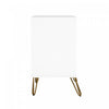 Avira Mid-Century Modern 35" Dresser in White (3-Drawer) | Commode Avira Mid-Century Modern 35" en blanc (3 tiroirs)