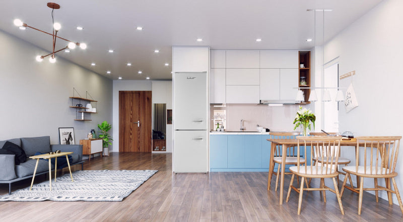 Réfrigérateur rétro iio de 11 pi³ à congélateur inférieur - ALBR1372WW-L