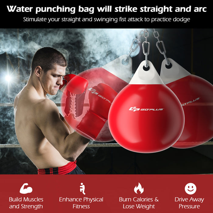 Goplus 18\" 110lbs Eau Lourde Remplie Poinconnage Aqua Formation Sac De Boxe A La Maison Crochet De Gym
