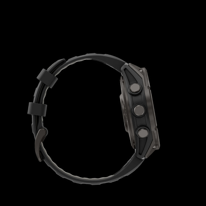 Montre intelligente multisport Garmin Fenix 8 Pro 47 mm en carbone - Suivi de fitness, ecran AMOLED en saphir, connectivite LTE/satellite, metriques de sante, appels vocaux
