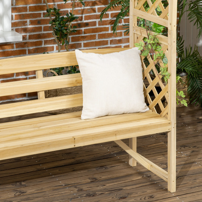 Outsunny Arche De Jardin Avec Banc, Tonnelle De Jardin En Bois Pour Vignes
