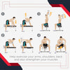 Soozier 2 x 25lbs Rubber Dumbbells Weight Set, Dumbbell Hand Weight for Body Fitness Training for Home Office Gym