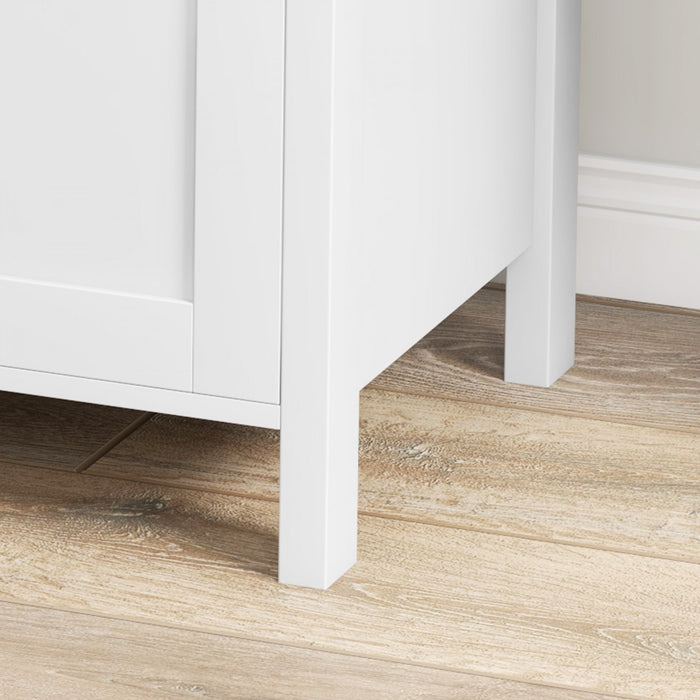 HOMCOM Classeur a 2 tiroirs avec serrure et barre de suspension reglable