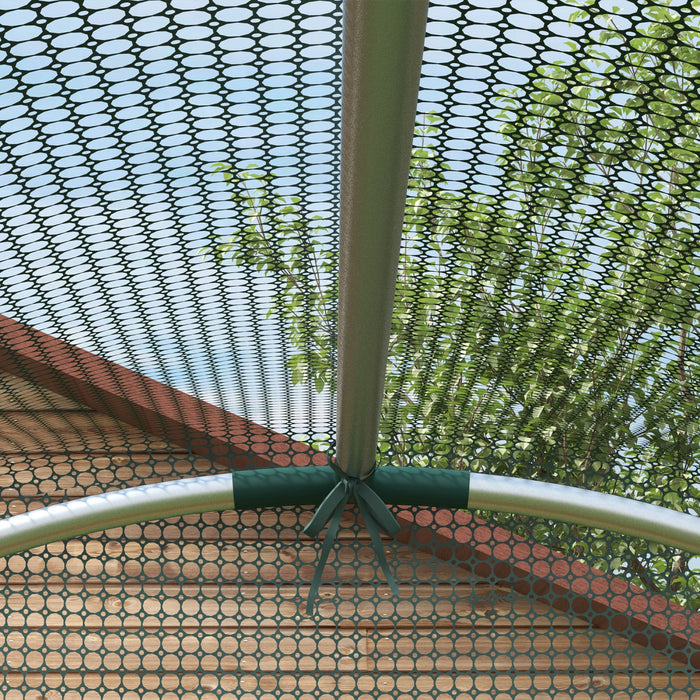 Outsunny Cage De Culture, Tente De Protection Des Plantes De 4' X 4', Vert