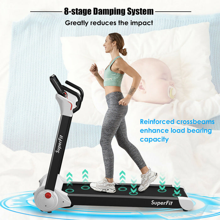 Tapis De Course Pliable 2,25cv Superfit Avec Haut-parleur Bluetooth