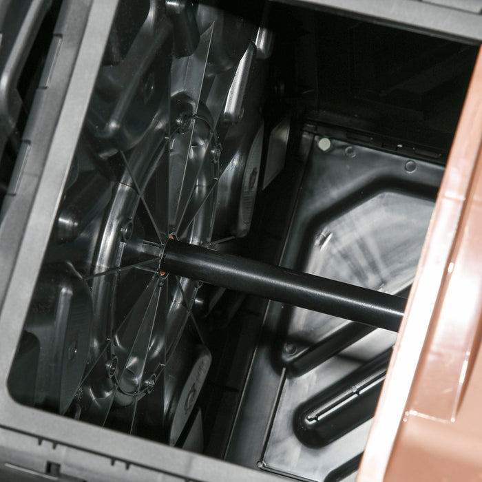 Outsunny Bac A Compost A Double Chambre De 34,5 Gallons Avec Pieds En Acier