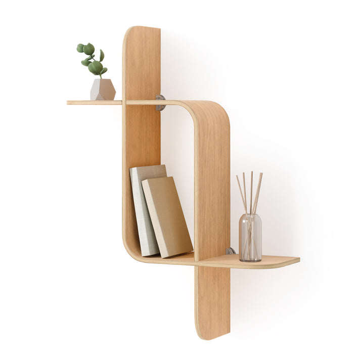 Tablette murale moderne Montage de Umbra en bois - naturelle