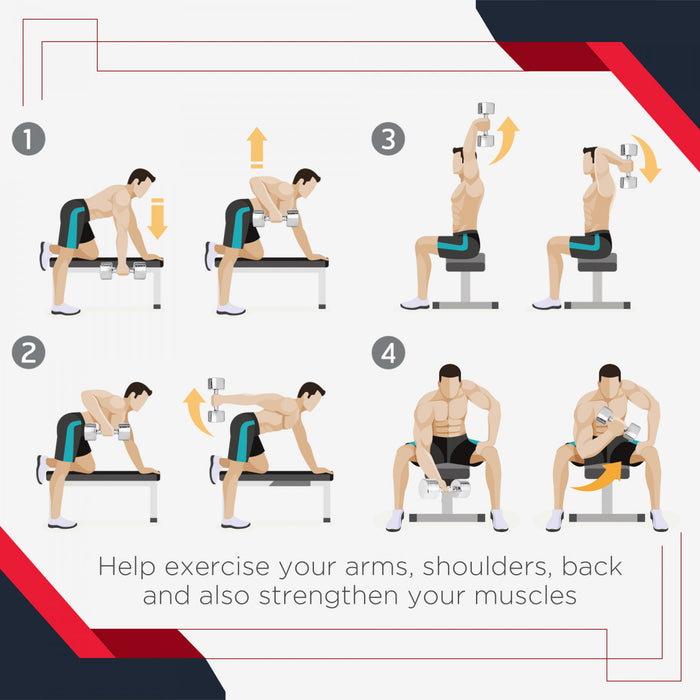 Ensemble d'halteres en caoutchouc Soozier 2 x 30 livres, halteres de main pour l'entrainement physique