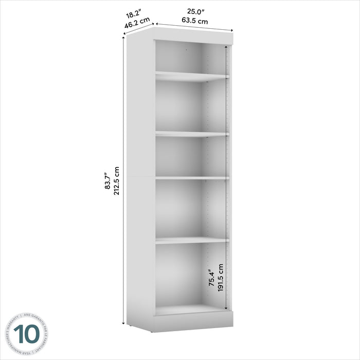 Organisateur de garde-robe Pur de Bestar de 25 po - noyer noir