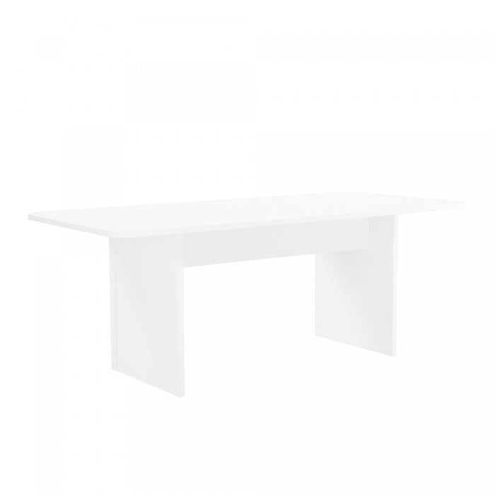 Table a manger Ella Modern 200 cm en blanc