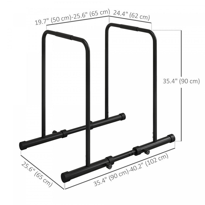 Soozier Station De Pompes Avec Barres De Poussee Hauteur, Largeur Reglables