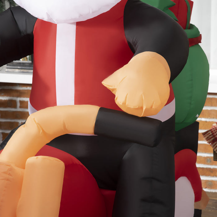 Homcom Pere Noel Gonflable Camouflage