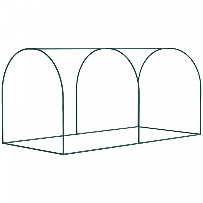 Outsunny Cage De Culture 8 X 4 Pi Avec Portes Zippees Et 4 Piquets De Sol