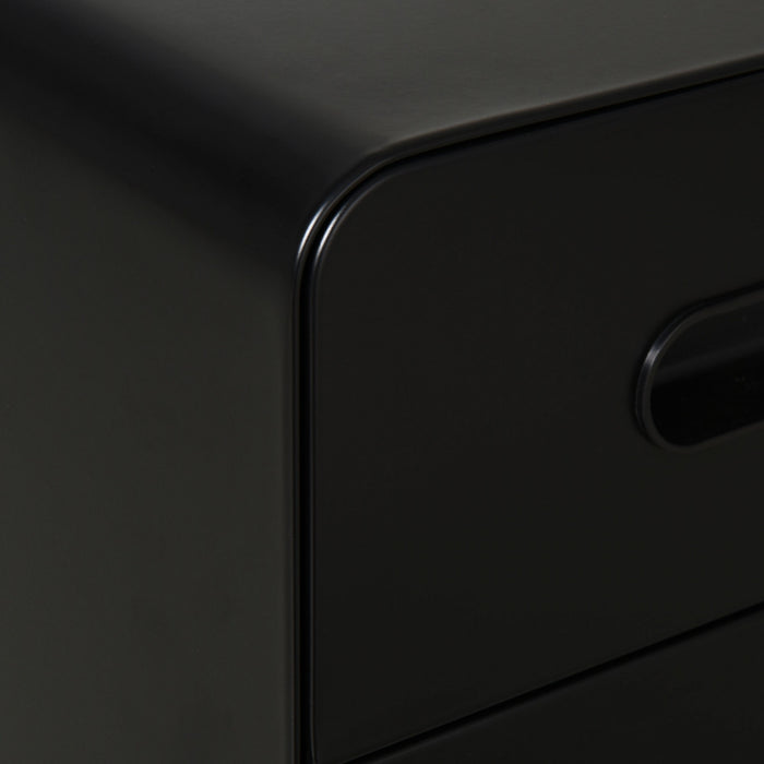 Vinsetto Classeur A 3 Tiroirs, Verrouillable Sur Roues Pour Le Bureau