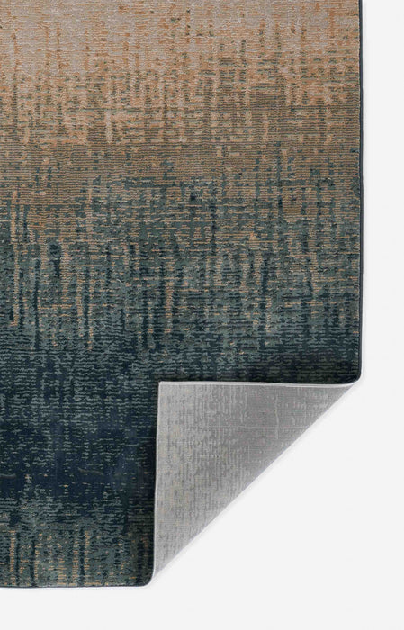 Tapis Contemporain Sable 2'2\" x 7'7\" en Bleu