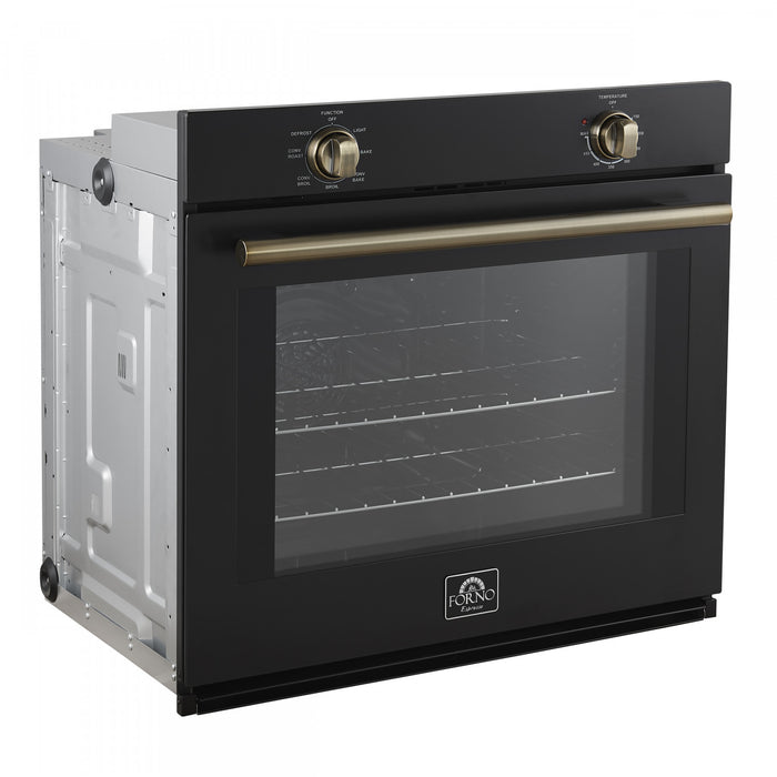 Four mural simple Vomero 30 po, noir, four a convection de 5 pi³ - FBOEL1370-30BLK