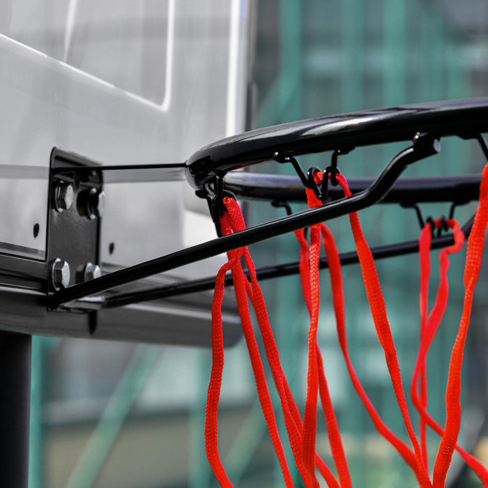 Soozier Panier de Basketball 5-7 pi Adjustable avec Roues