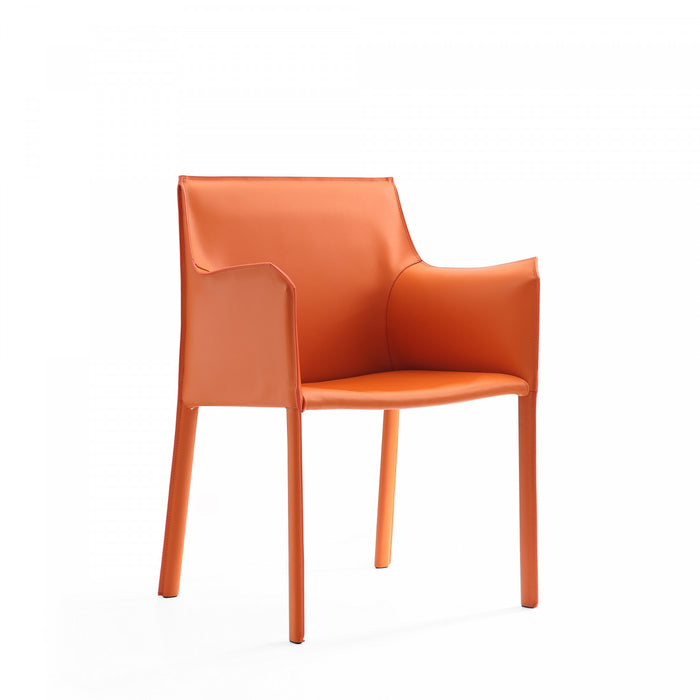 Ensemble de 6 chaises de salle a manger Paris Moderne en corail