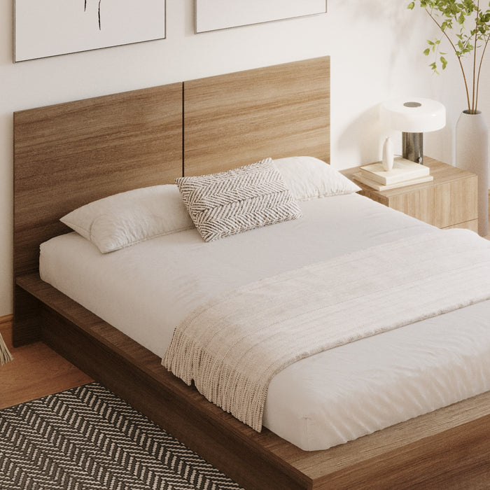 Table de nuit James Nordika à 2 tiroirs - chêne brun