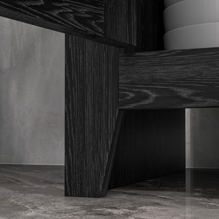 HOMCOM Garde-manger de cuisine autoportant, armoire de rangement
