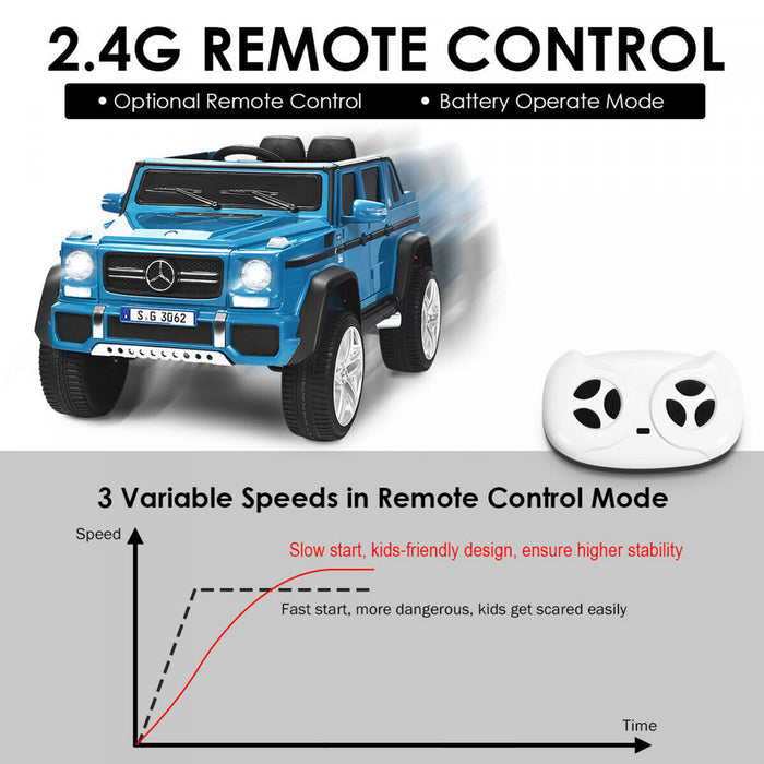 12v Autorise Mercedes-benz Enfants Roulent Sur La Voiture Rc Vehicules Motorises W / Trunk Navy