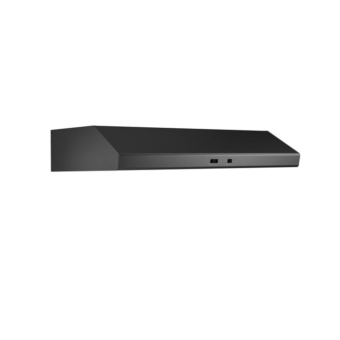 Hotte de cuisinière sous l’armoire Cyclone de Zephyr de 30 po - acier inoxydable noir - AK6500CBS