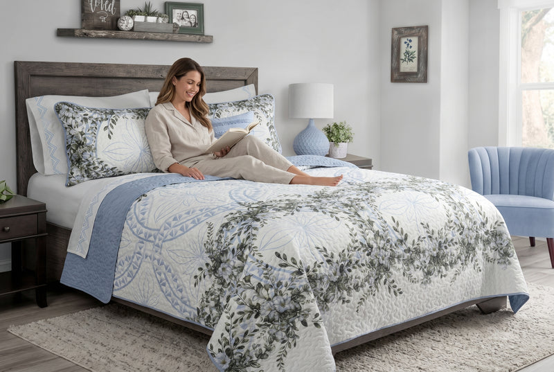Ensemble de Courtepointe Queen 3 Pieces